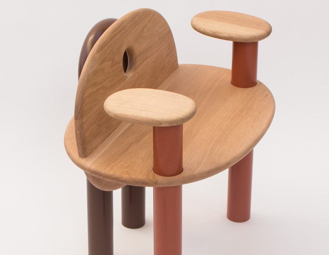 The TOT Chair, three-quarter view from the front