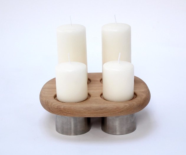 Coalesce quad candle holder